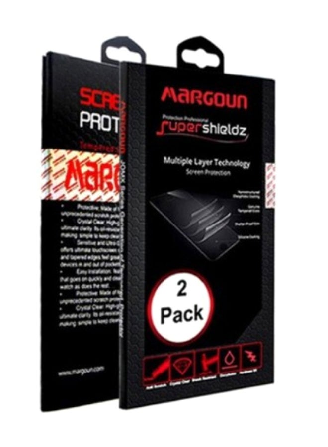مارجون مجموعة لاصقات حماية للشاشة مصنوعة من الزجاج المقوى، مكونة من قطعتين لهاتف سامسونج جالاكسي A31 شفاف - Image 2