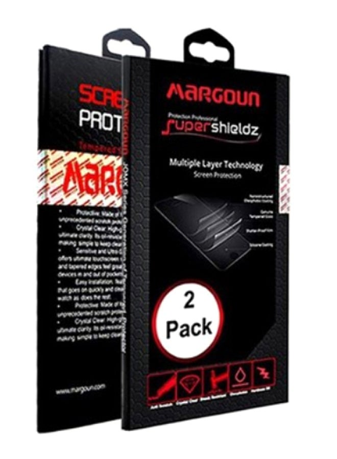 MARGOUN Pack Of 2 3D Tempered Screen Protector Glass For Samsung Galaxy A50s Clear/Black - Image 2