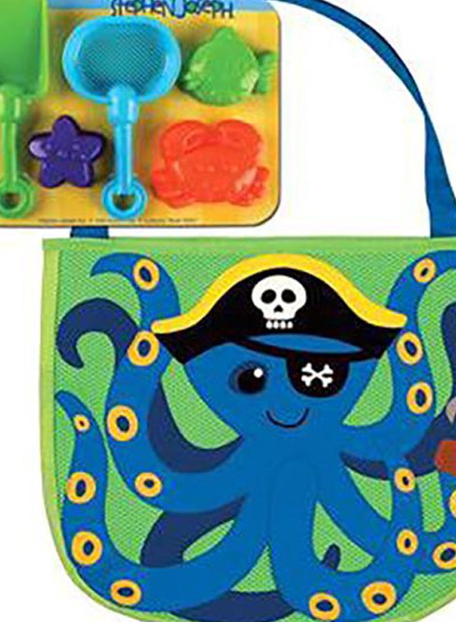 Stephen Joseph Beach Sand Play Toy Set With Tote Bag  - Image 2