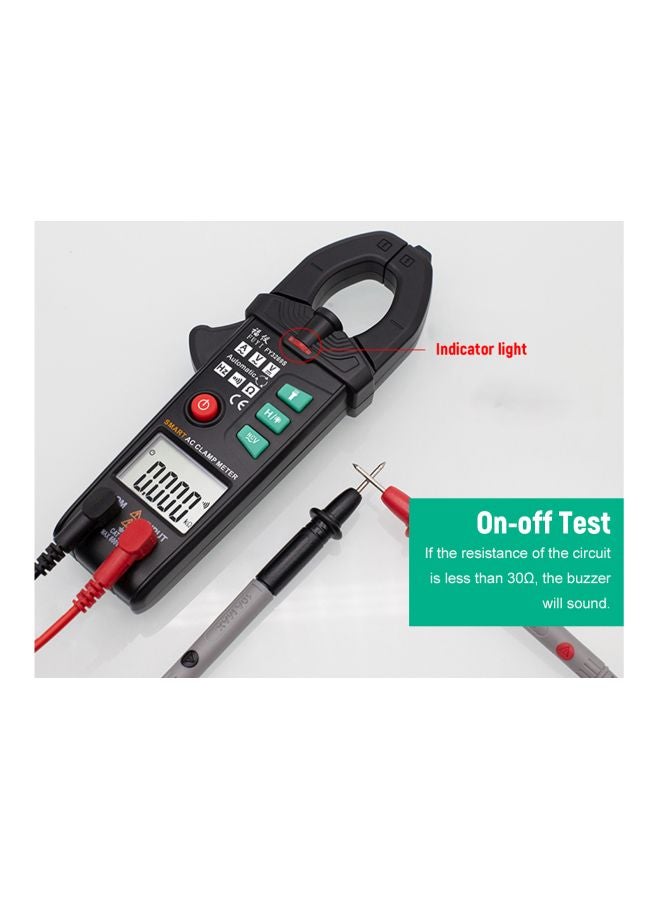 AC Clamp Meter Black 18.5x7x3.3centimeter