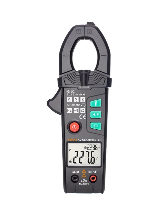 AC Clamp Meter Black 18.5x7x3.3centimeter