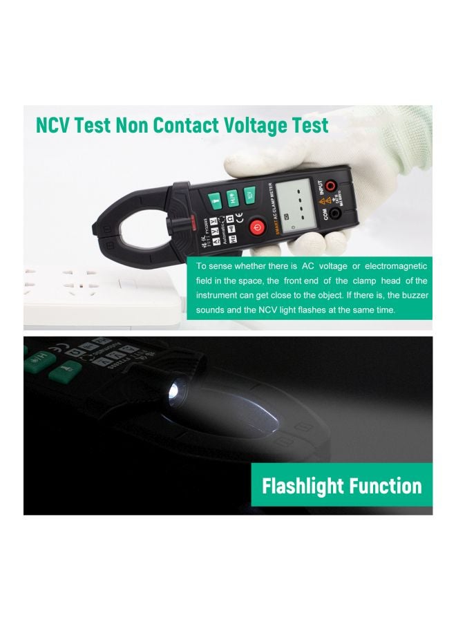 AC Clamp Meter Black 18.5x7x3.3centimeter
