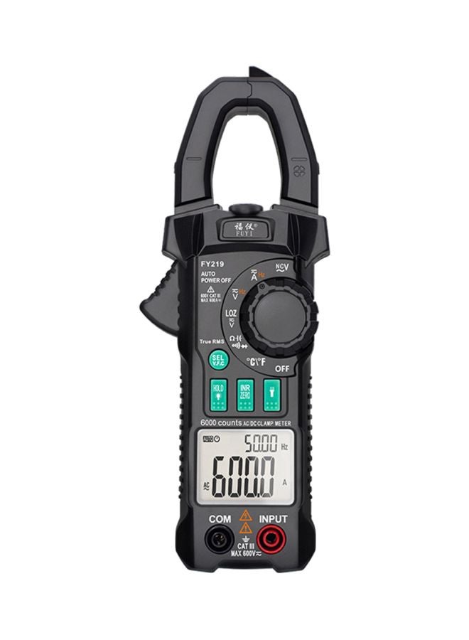 FUYI AC Clamp Meter Black 19x7x3.5cm  - Image 1