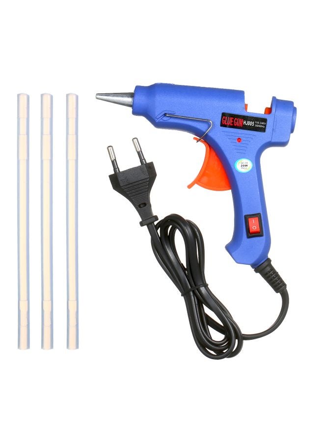 4-Piece Glue Gun Set Blue/Black/Orange 20.5x4.3x15cm - Image 2