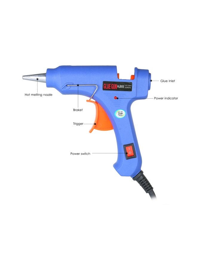 4-Piece Glue Gun Set Blue/Black/Orange 20.5x4.3x15cm - Image 4