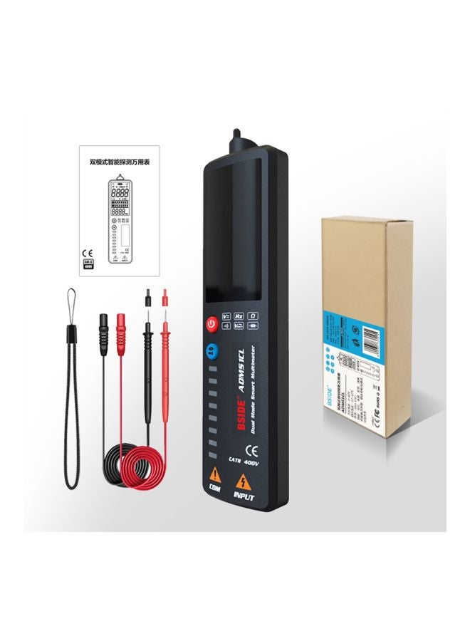 BSIDE - Dual Mode Auto Range Multimeter Black/Red 150x39x18mm - Image 1