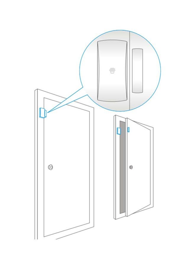 Chuango Wireless Alarm Sensor System White 71x34x17.5mm - Image 4
