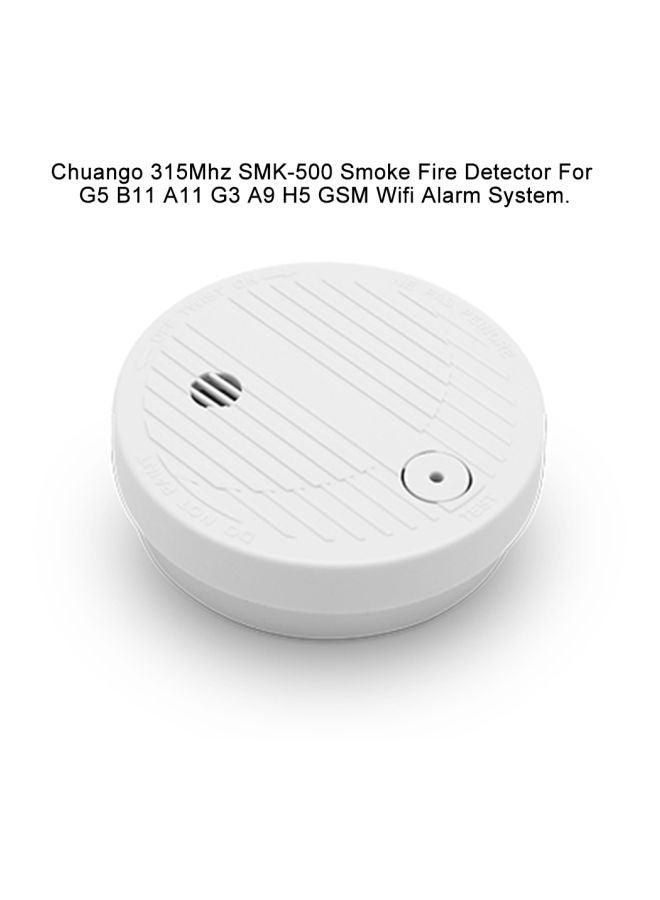 Chuango Wireless Alarm Security Fire Detector White - Image 3