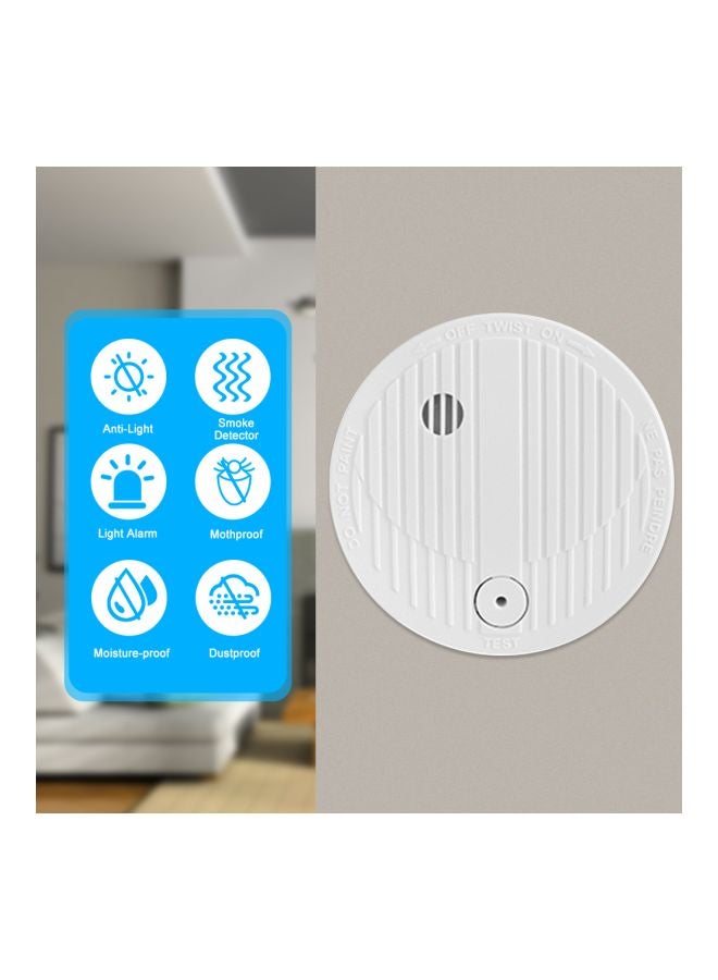 Chuango Wireless Alarm Security Fire Detector White - Image 4