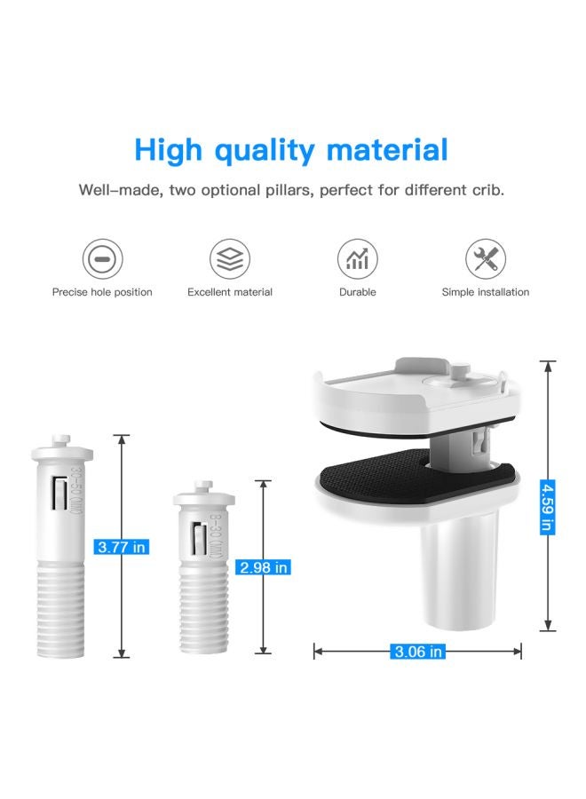 Baby Monitor Mount Bracket For Infant Optics DXR-8 White/Black - Image 4