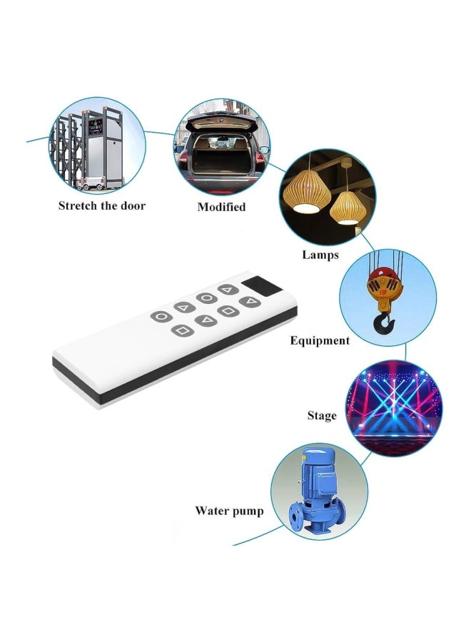 Wireless Remote Control For Garage Gate Door Opener Alarm Duplicator White/Grey/Black 12.00x2.00x5.00cm