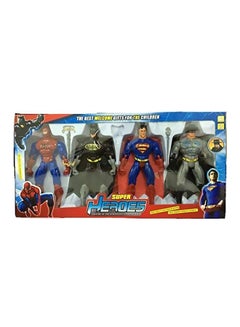 4-Piece Super Hero Action Figure Set 8881 26cm - v1590394808/N37620402A_3