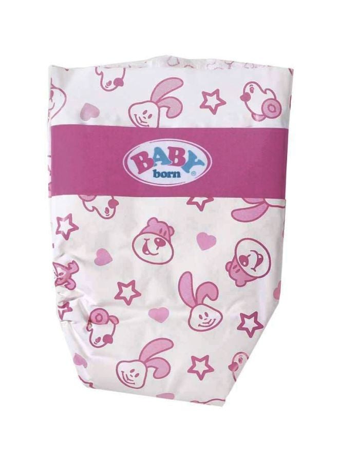 Zapf Creation Pack Of 5 Baby Born Doll Nappies  - Image 1