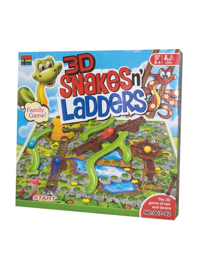 Kingso Toys - 3D Snakes And Ladders Board Game 007-82 - Image 1