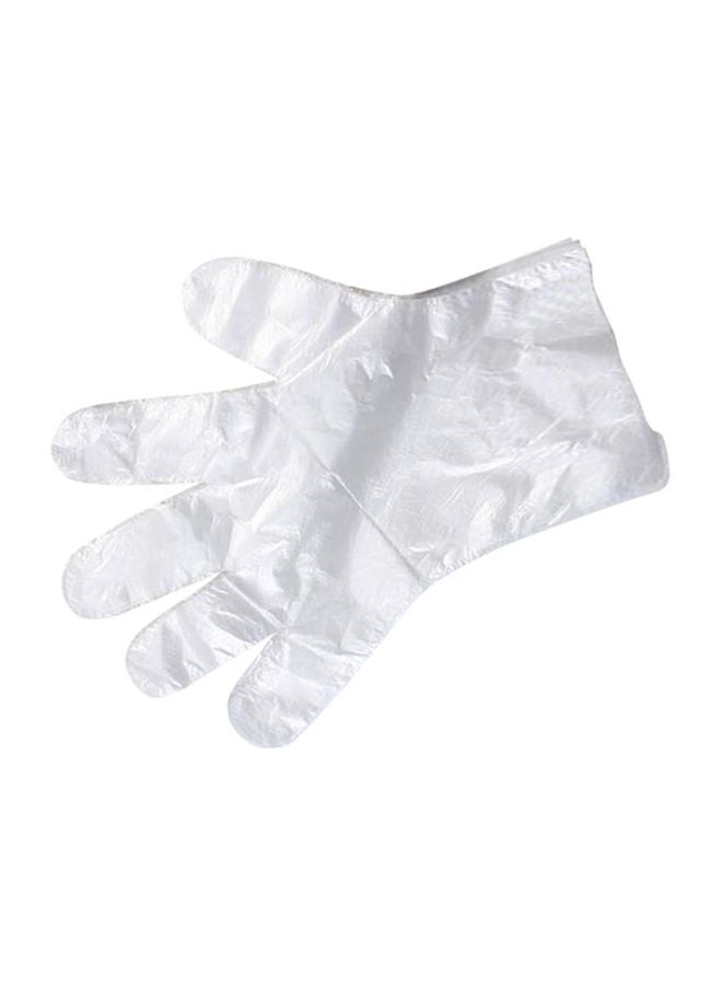 Pair Of 50 Disposable Gloves Clear 22x3x15cm  - Image 1
