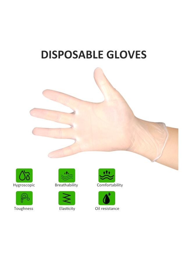 100-Piece Disposable Gloves Set Clear XLcm - Image 2
