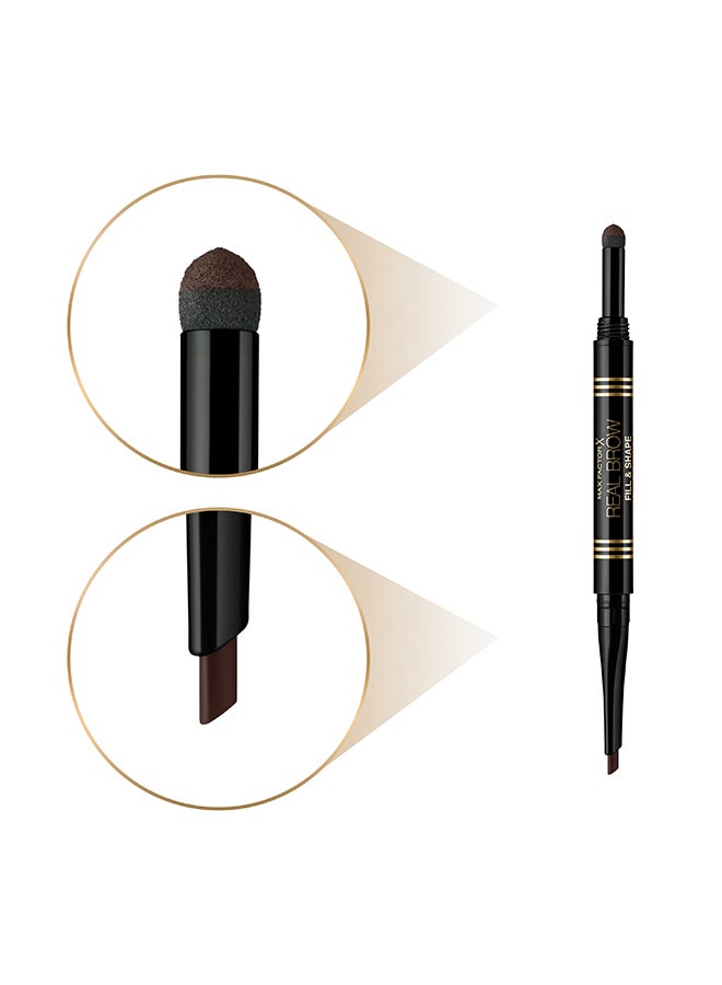 Max Factor Real Brow Fill & Shape Eye Brow Pencil 0.66 ml 04 Deep Brown