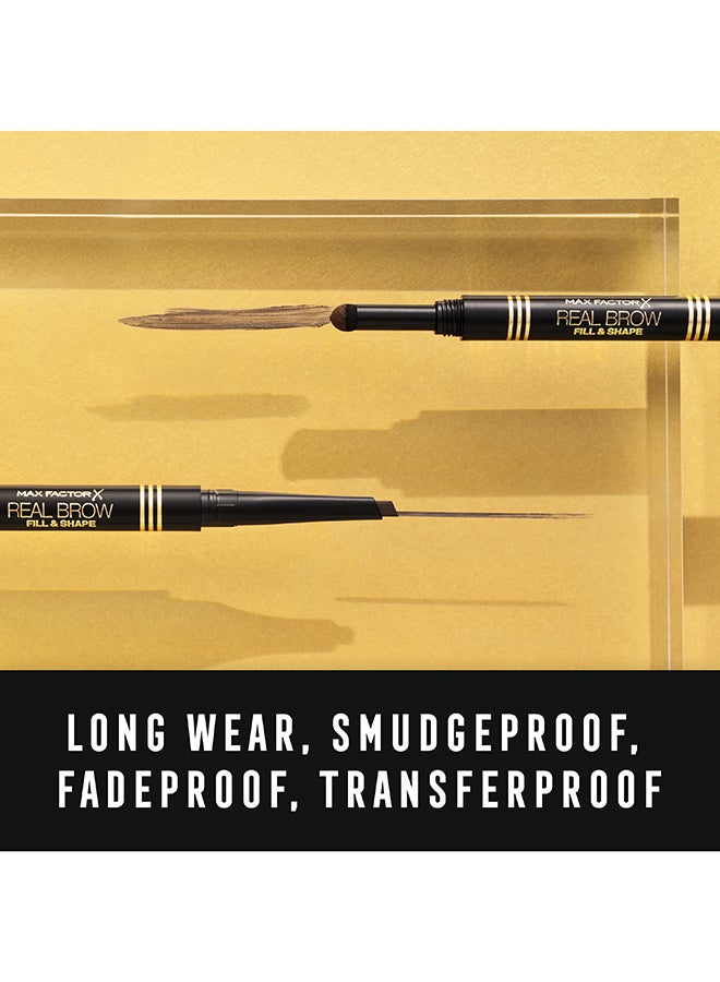 Max Factor Real Brow Fill & Shape Eye Brow Pencil 0.66 ml 04 Deep Brown