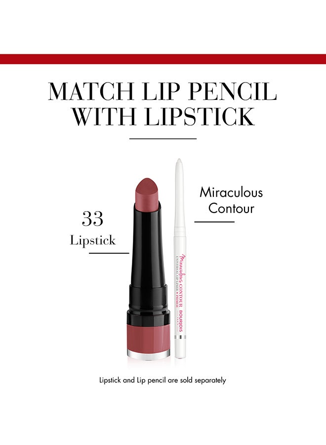BOURJOIS PARIS - Rouge Velvet The Lipstick 2.4 g 33 Rose Water - Image 1