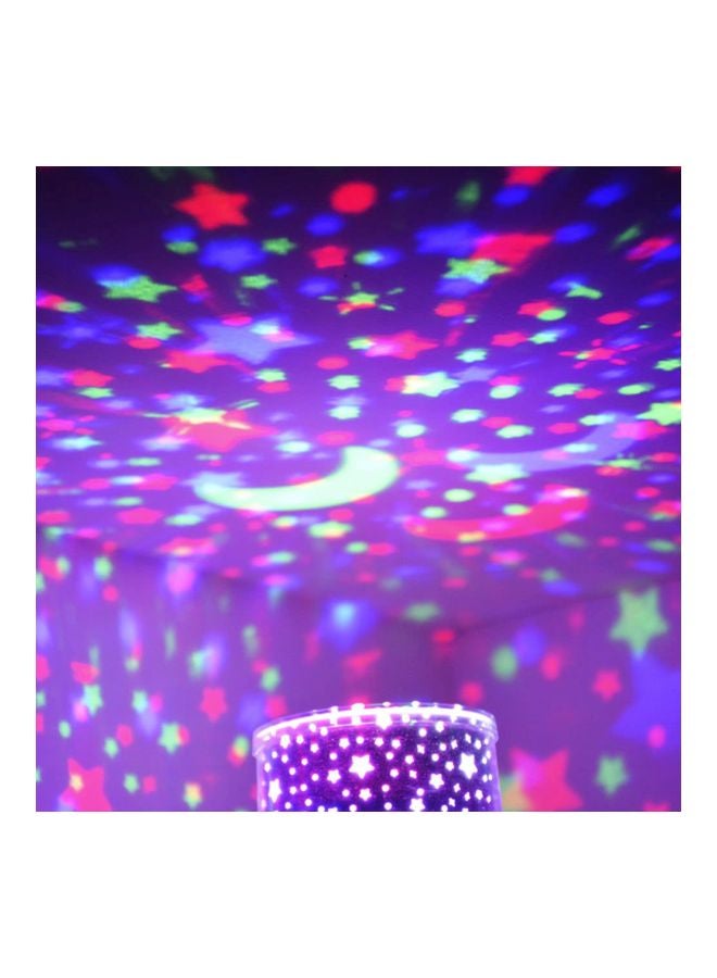 مصباح LED بإسقاط ضوئي بتصميم زهور. أخضر 13x12.5x12.5سم - Image 3
