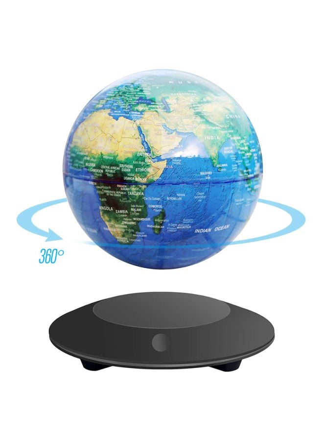Magnetic Levitation Floating Globe With LED Circular Base - UK Plug Dark Blue/Green/Yellow - Image 5