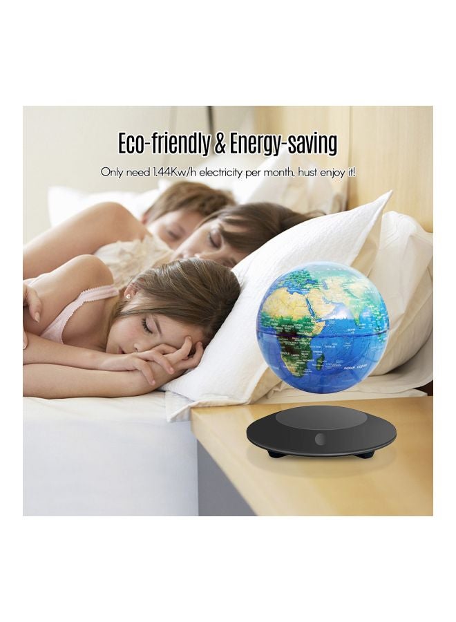 Magnetic Levitation Floating Globe With LED Circular Base - UK Plug Dark Blue/Green/Yellow - Image 4