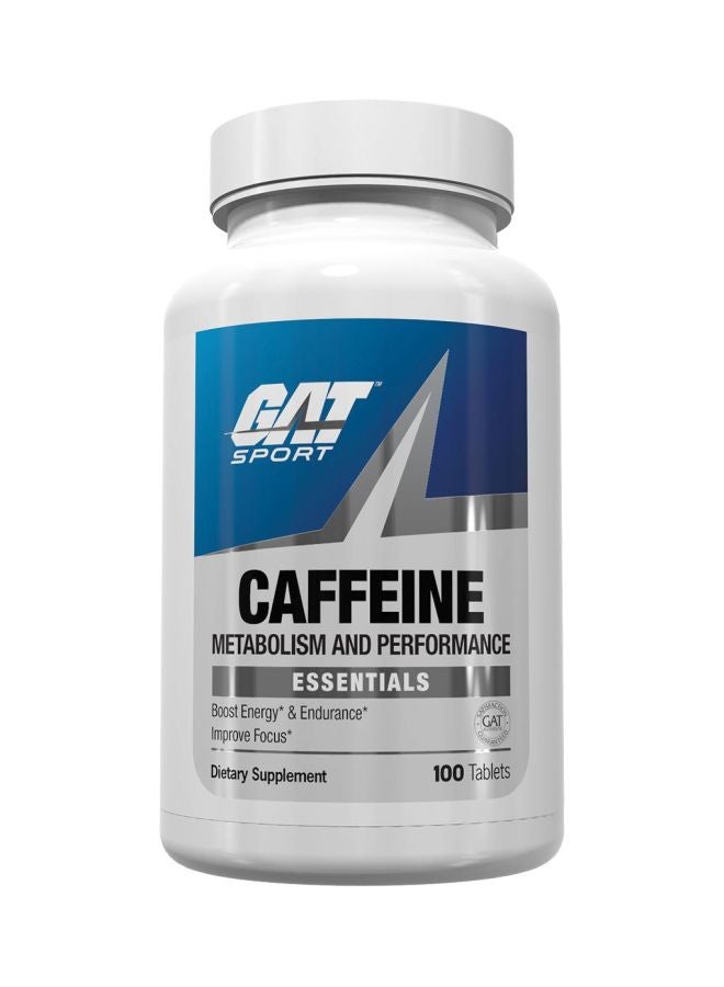 GAT Caffeine Essentials Dietary Supplement - 100 Tablets 