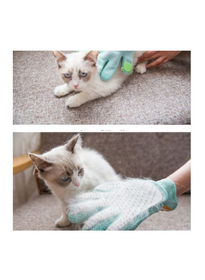 Pet Grooming Glove Grey/Blue 23.5x16centimeter - Image 2