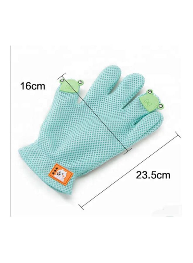 Pet Grooming Glove Grey/Blue 23.5x16centimeter - Image 3