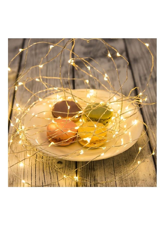 Generic - 300-LED Curtain String Light With Remote Yellow 3x3meter - Image 1