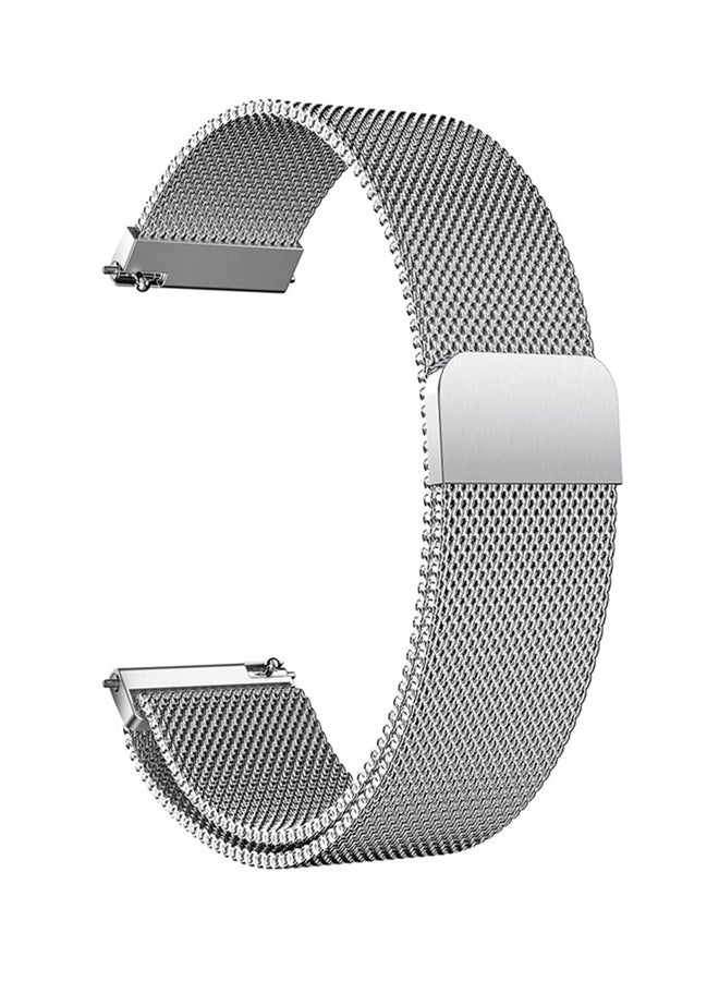 Remson - Milanese Stainless Steel Watch Band 22mm For Amazfit GTR Silver - Image 1