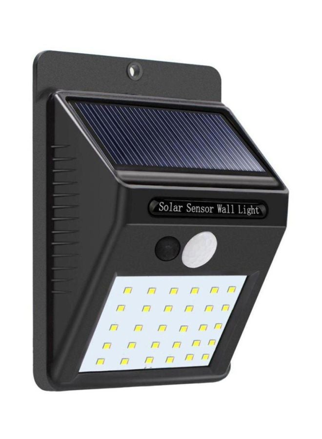 مصباح LED جداري بجهاز استشعار للحركة يعمل بالطاقة الشمسية أسود 123X95X45سم - Image 1