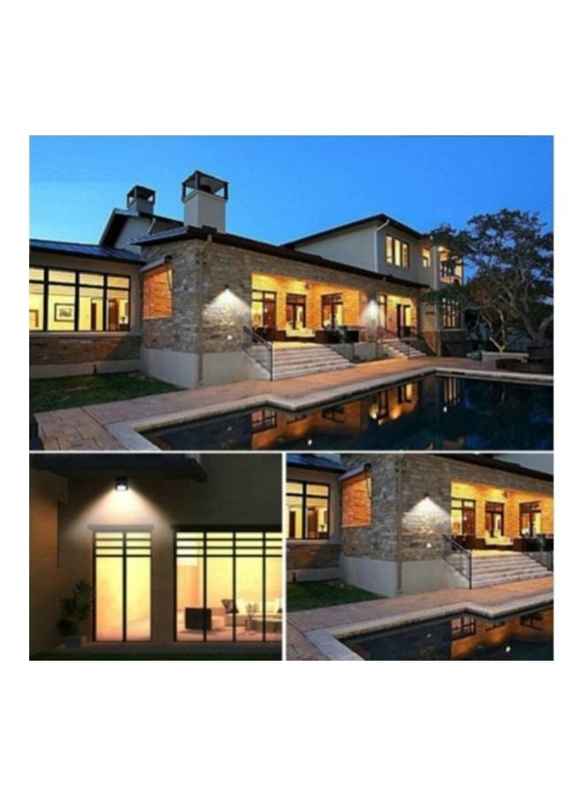 مصباح LED جداري بجهاز استشعار للحركة يعمل بالطاقة الشمسية أسود 123X95X45سم - Image 4