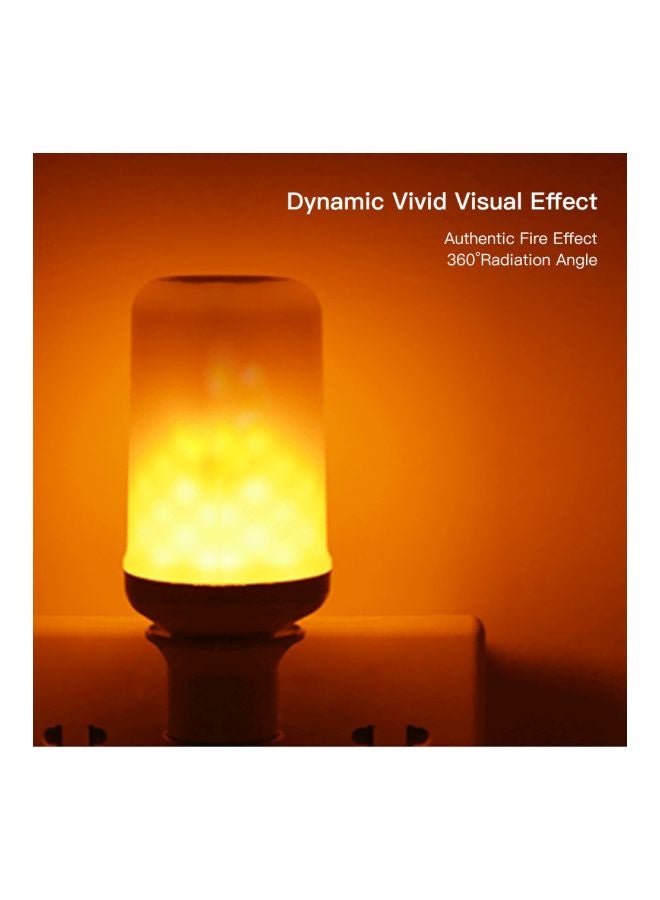 Tomshine E26 LED Fire Effect Bulb Yellow 14cm - Image 3