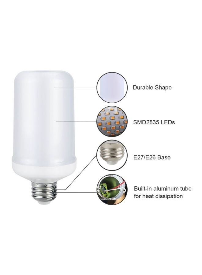 Tomshine E26 LED Fire Effect Bulb Yellow 14cm - Image 4
