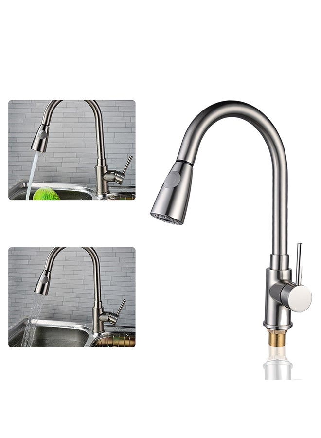 360° Rotate Faucets With Ceramics Valve Silver 54.50x6.50x25.70cm - Image 3