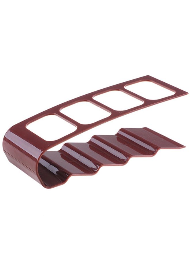 4 Grid Remote Controller Holder Brown 20cm - Image 1