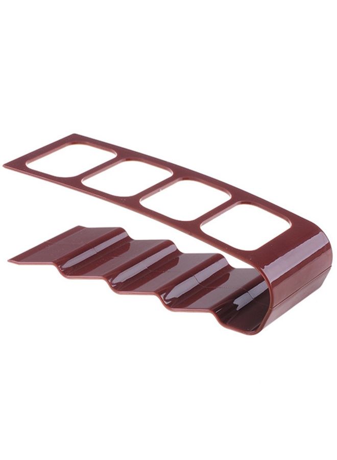 4 Grid Remote Controller Holder Brown 20cm - Image 2