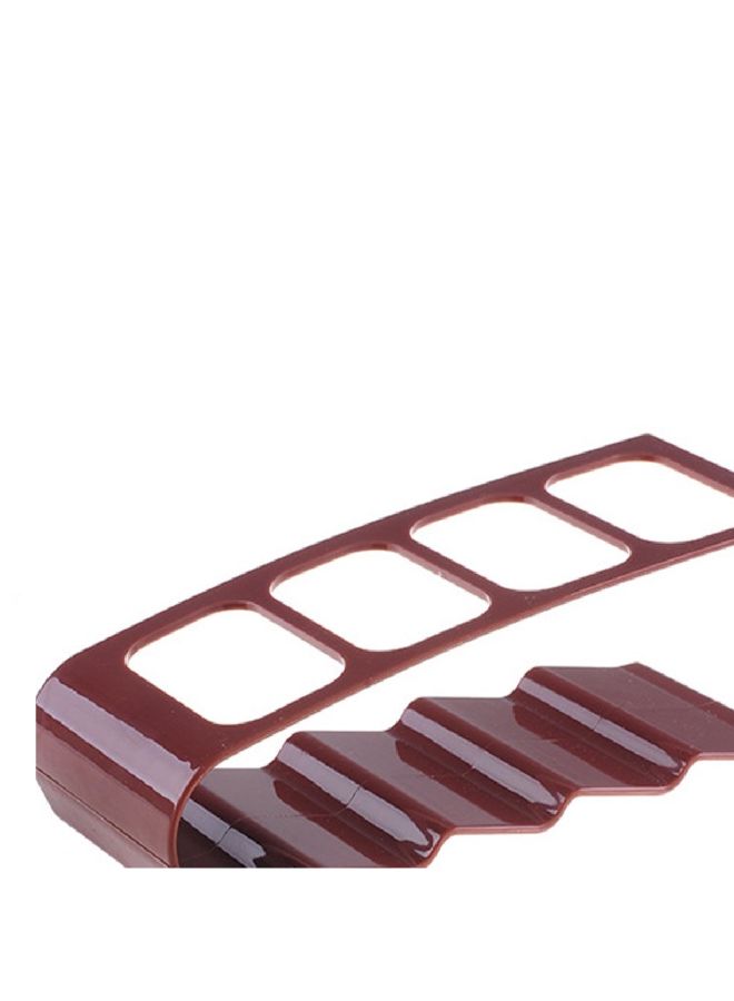 4 Grid Remote Controller Holder Brown 20cm - Image 3