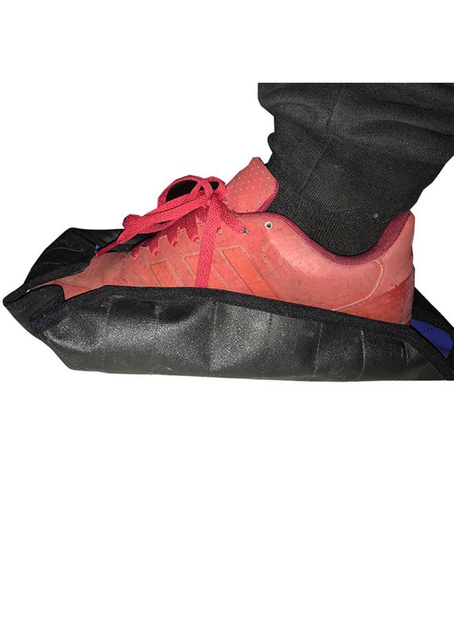 2-Piece Reusable Auto-Package Shoe Cover Set Orange/Black  - Image 3