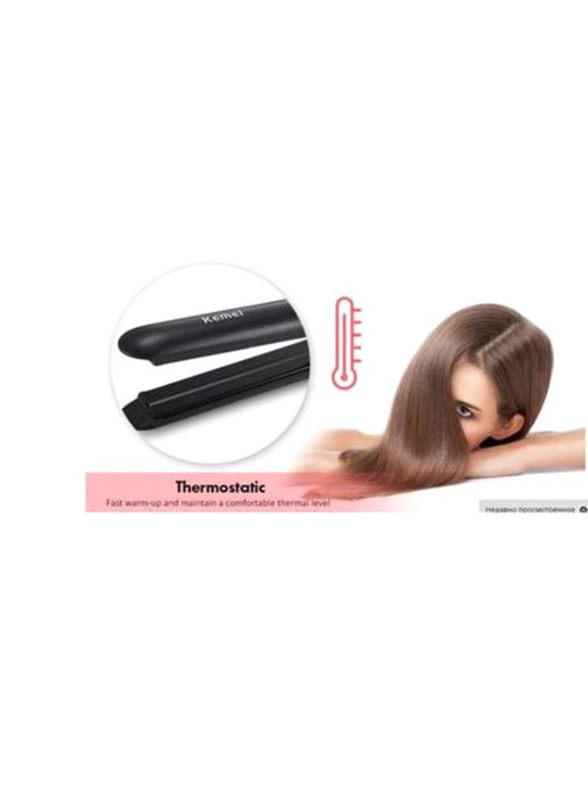Kemei Professional Hair Straightener Black One Size  - Image 2