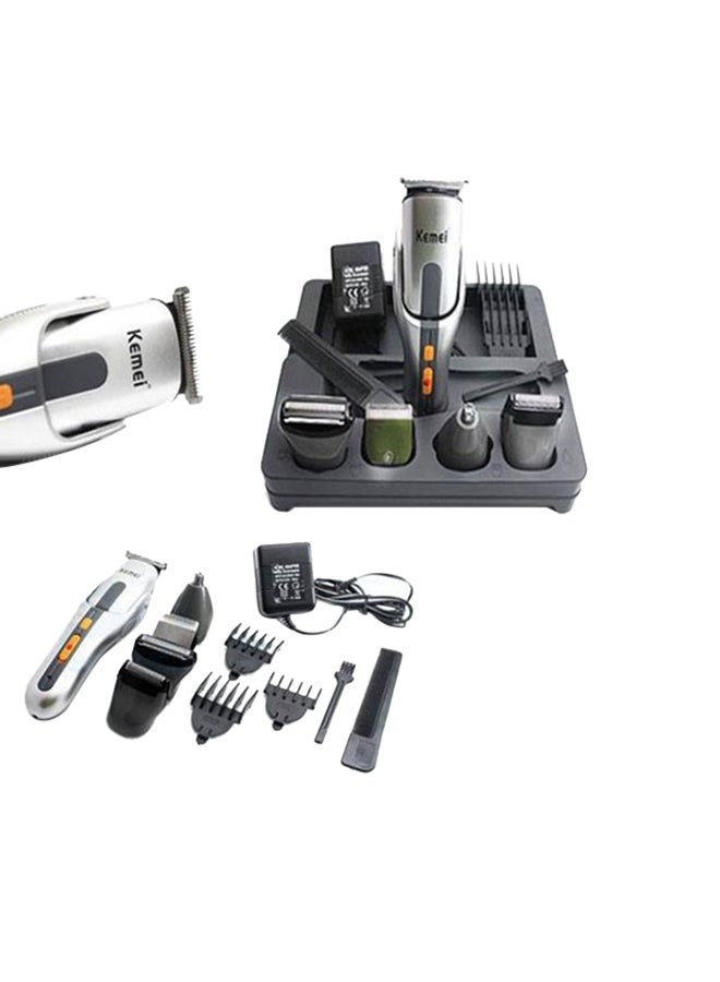 في جي آر ماكينة حلاقة كهربائية قابلة للشحن فضي/أسود - Image 2