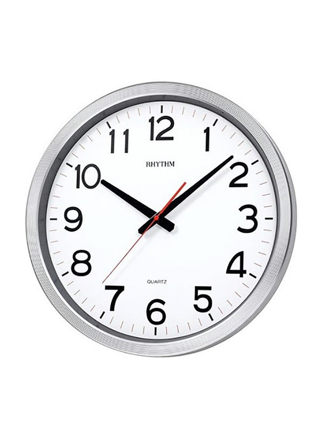 Value Added Wall Clock Silver/White 42.0 x 4.0cm