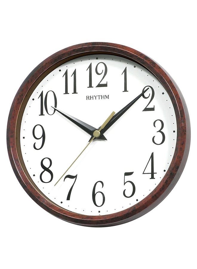 Value Added Wall Clock Brown/White 18.0 x 4.4cm