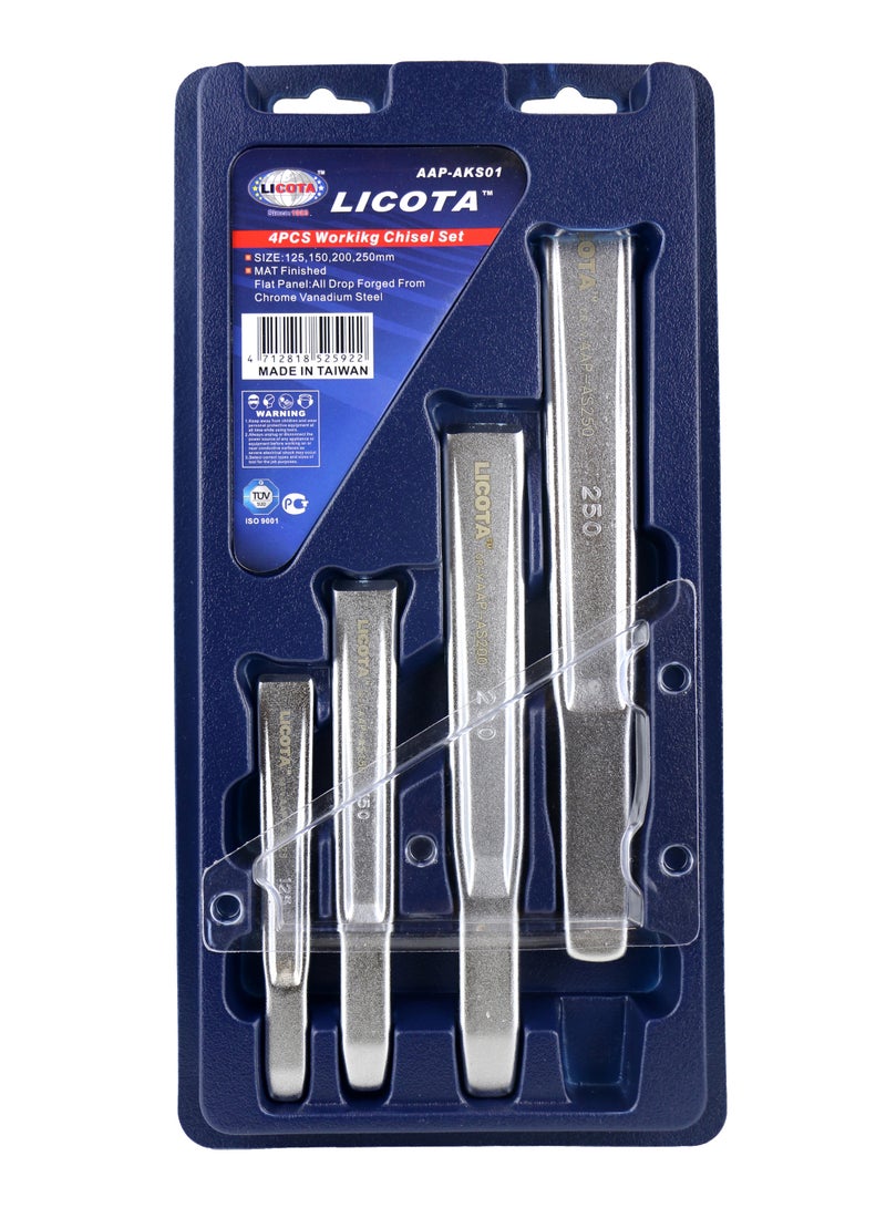 LICOTA 4-Piece Chisel Set Silver 250, 200, 150, 125 - Image 1