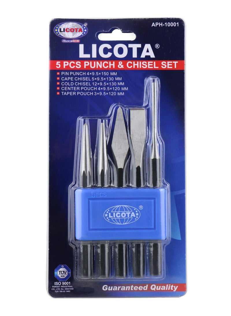 LICOTA 5-Piece Shock Cutting Tool Set Black/Silver  - Image 2