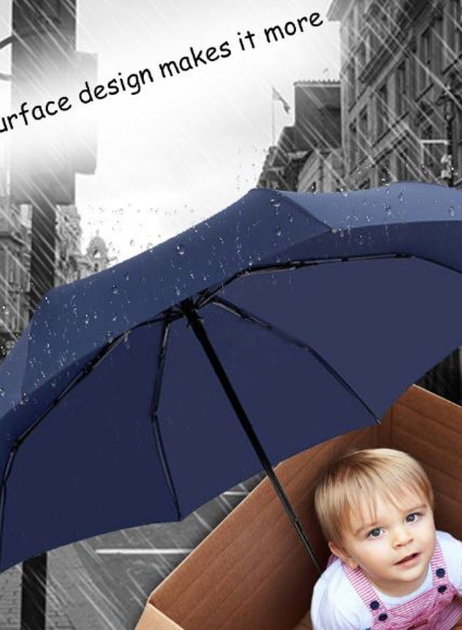 Automatic Tri-Fold Umbrella Blue/Black  - Image 3