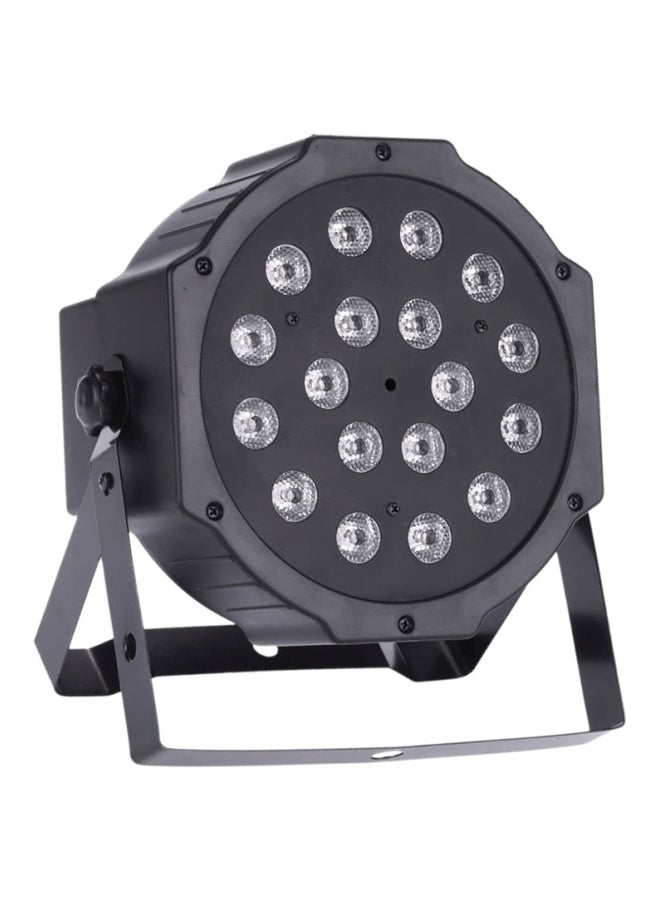 قناة إضاءة ضمن واجهة مسطّحة من 18 مصباح LED أسود 17.5x18x10سم 