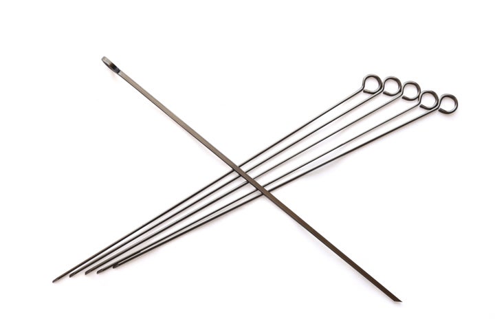 Stainless Steel Skewer Silver 12inch  - Image 2