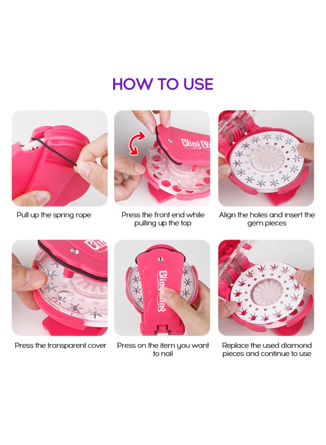 Pretend Play Hair Styling Gem Staple Set - Image 3